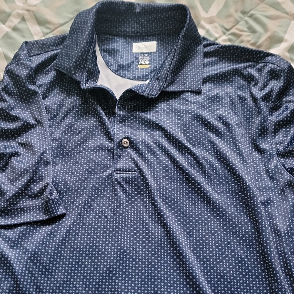 Greg Norman Men's Navy Blue Polo Shirt